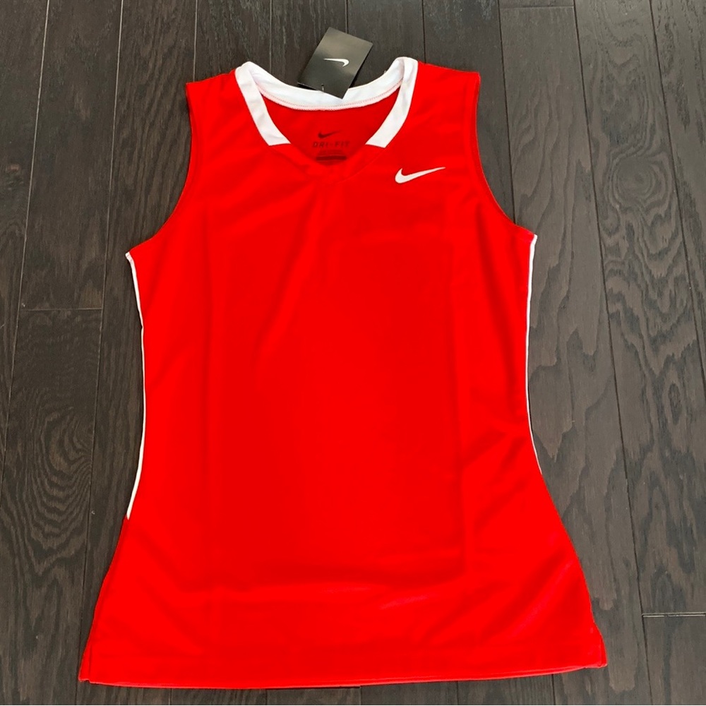 Nike Dri-Fit Red Sleeveless Top